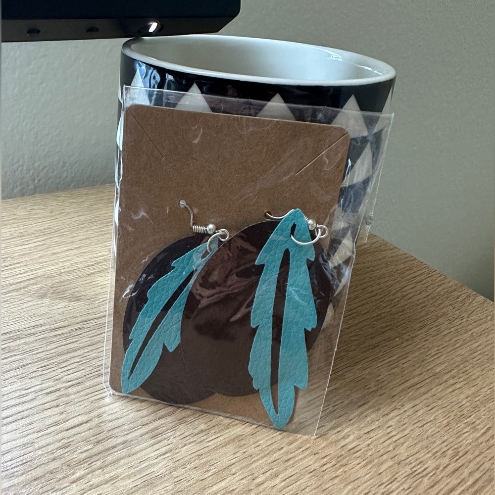 Handmade Faux Leather Earrings